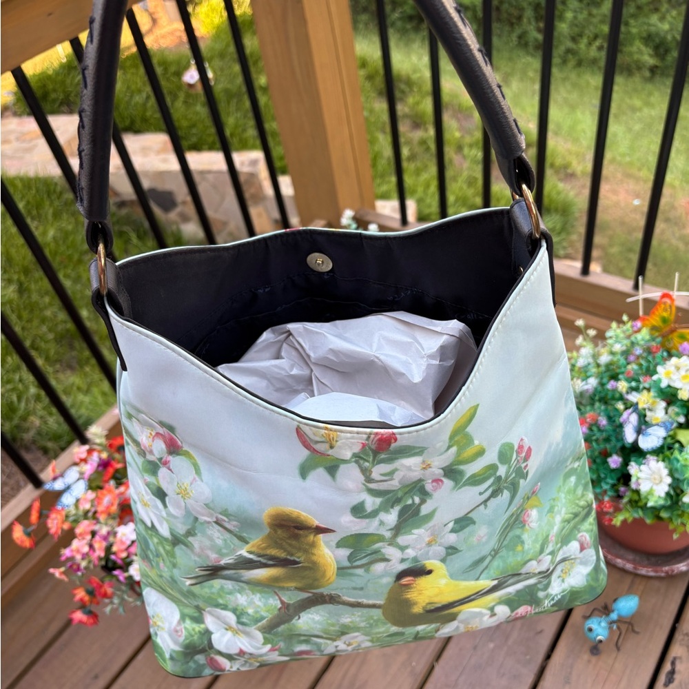 Tote Bag Flowers and Birds 
Joe Hautman Galleria Enterprises, Inc. Yellow Bird - Picture 3 of 7